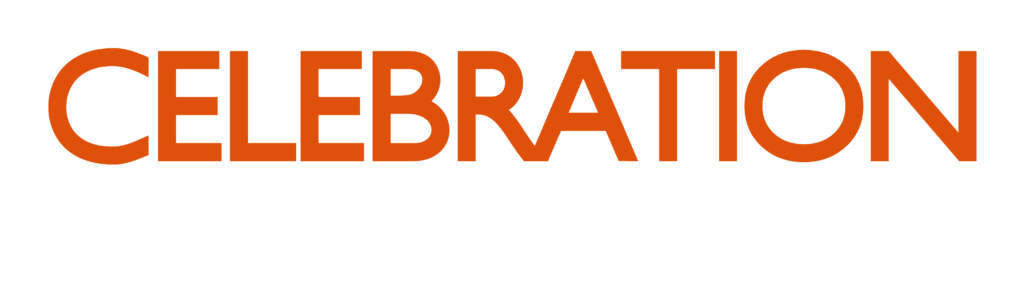 CELEBRATION The Band cz - logo KŘIVKY - oranžová bílá